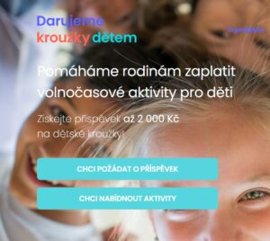 náhled webu https://www.darujemekrouzky.cz/