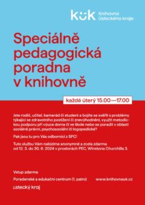 Sociálně pedagogická poradna v knihovně - pozvánka